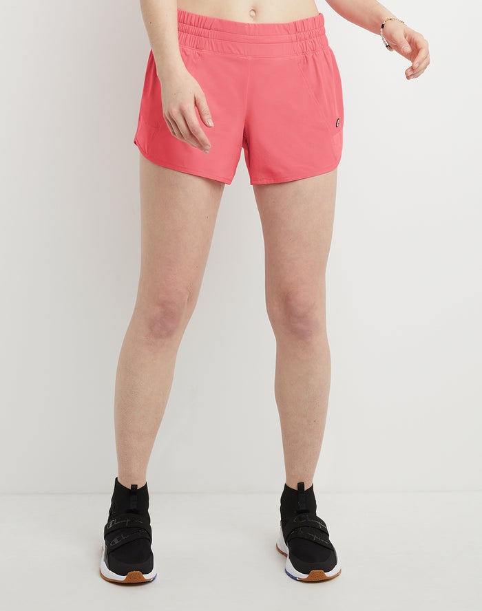 Champion Absolute Woven 4 Coral Shorts Womens - South Africa XDTPJA917